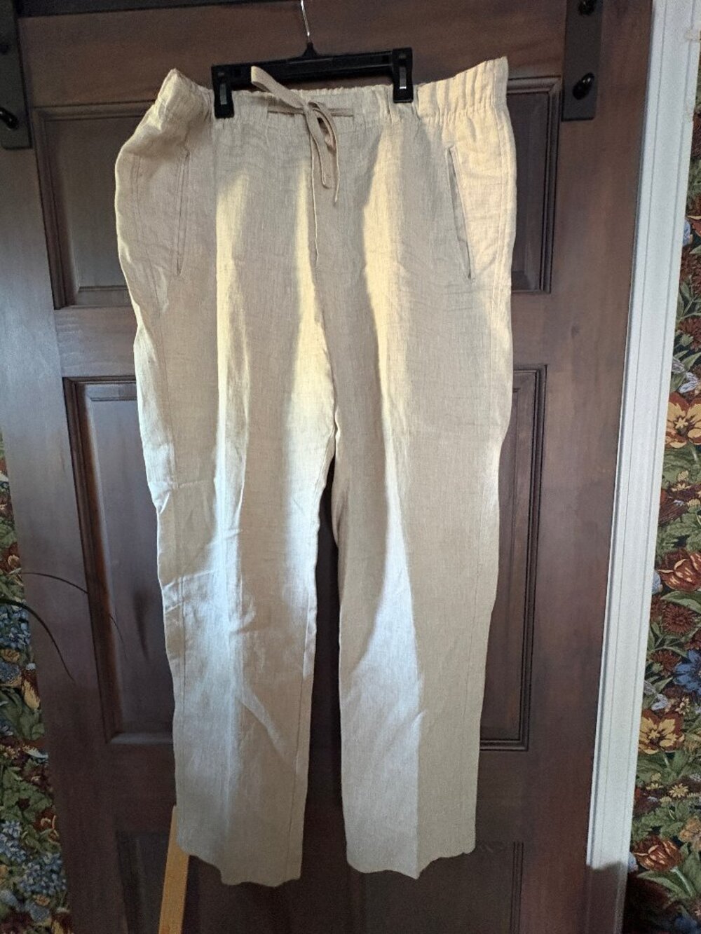 Tasso Elba XL Mens linen Drawstrings Pants